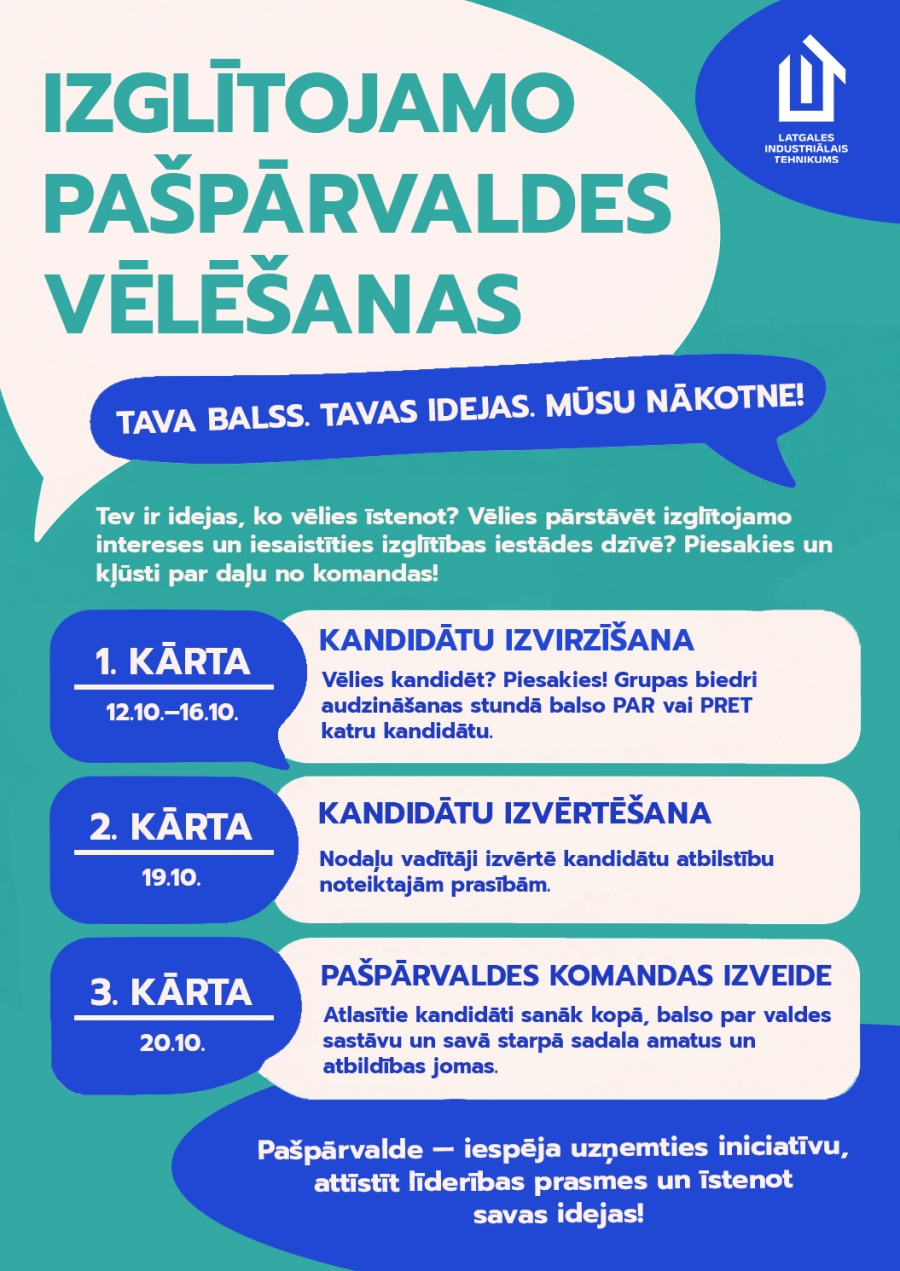 Izglītojamo pašpārvaldes vēlēšanas