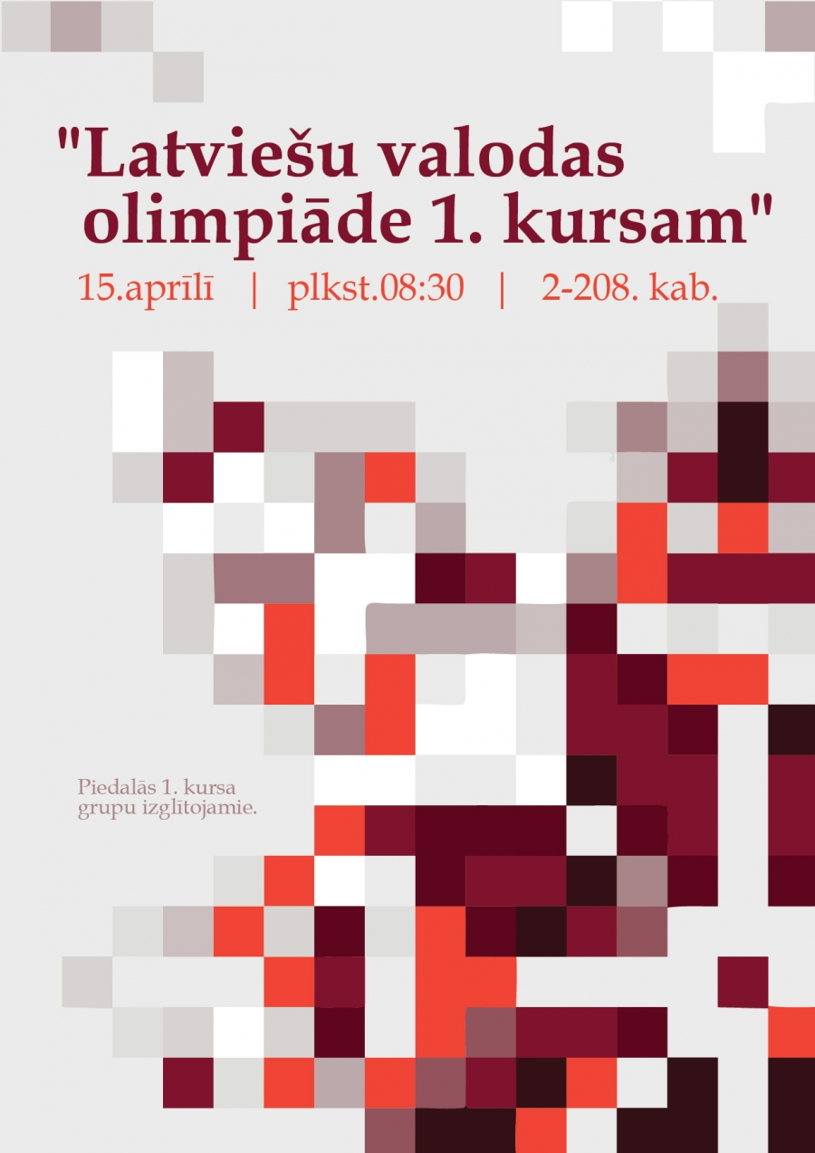 Latviešu valodas olimpiāde 1.kursam