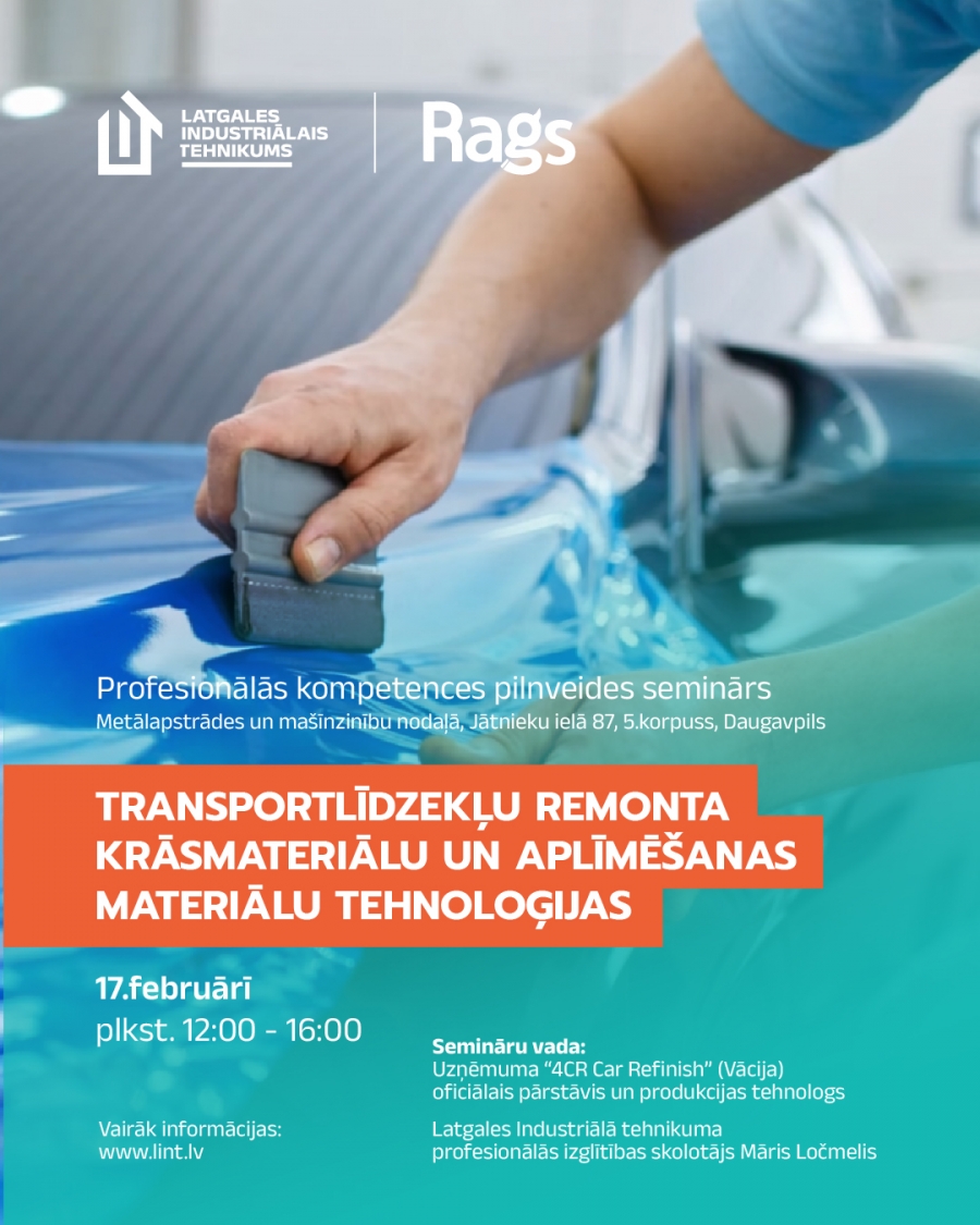 Transportlīdzekļu remonta krāsmateriālu un aplīmēšanas materiālu tehnoloģijas