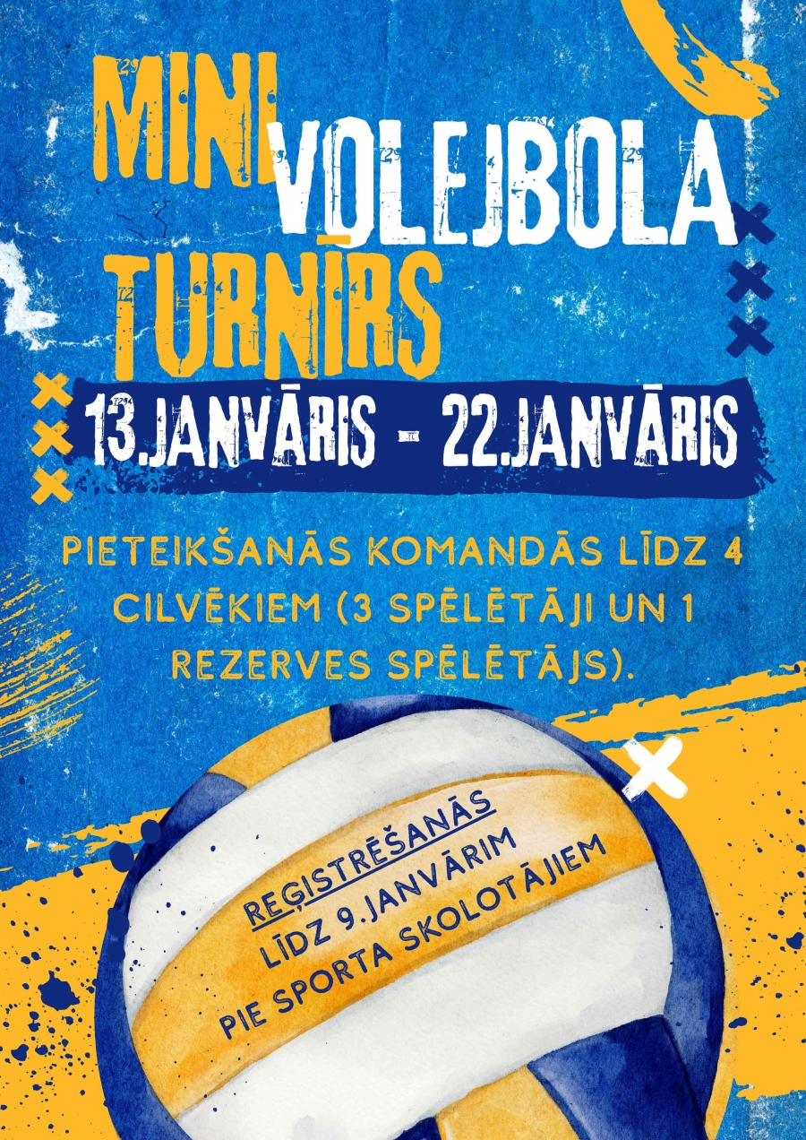 Mini volejbola turnīrs