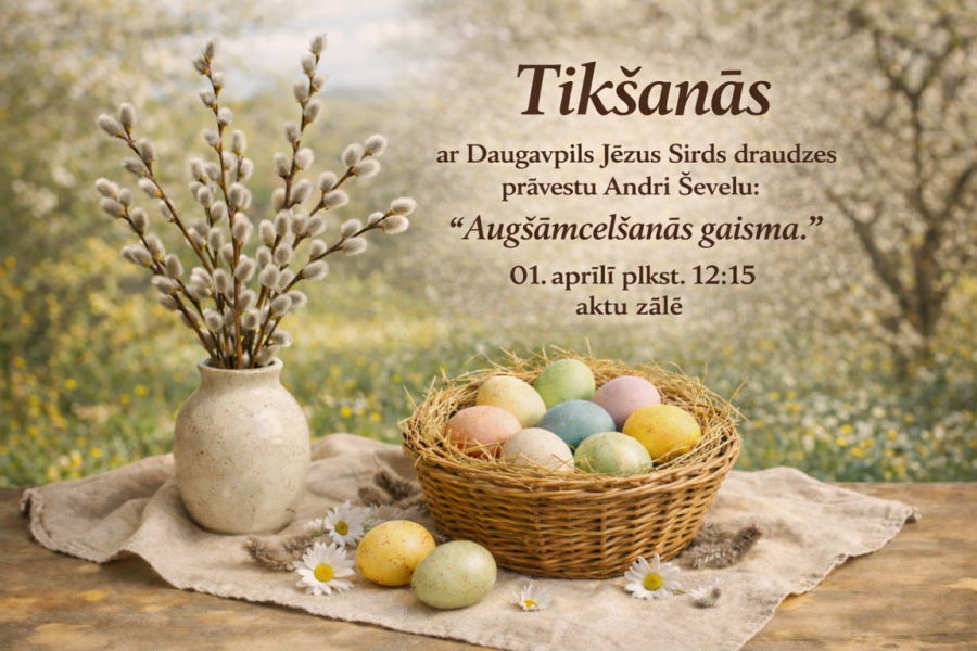 Tikšanās ar Daugavpils Jēzus Sirds draudzes prāvestu Andri Ševelu