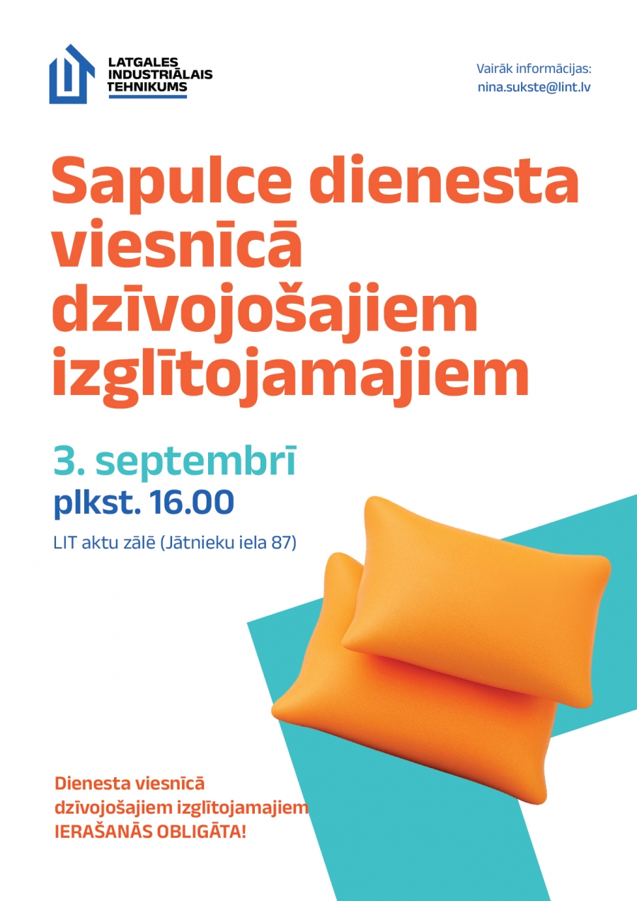 Sapulce dienesta viesnīcā dzīvojošajiem izglītojamajiem